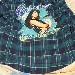 Plaid Shirt with Graphic Print